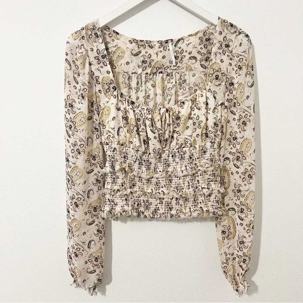 Free People Lolita Top Women Light Combo Rwvolve Size Small S